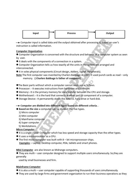 Image result for Computer Application Chapter 1 Notes
