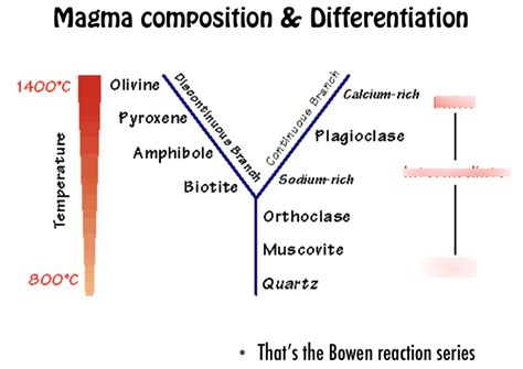 magma composition Diagram | Quizlet