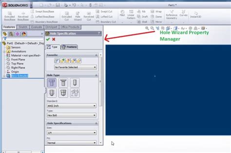 Image result for SolidWorks Thread Hole Wizard