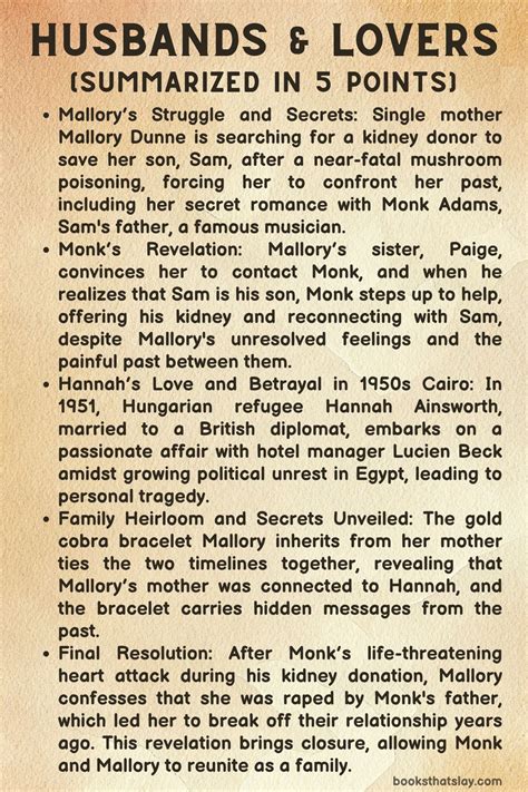 Husbands & Lovers by Beatriz Williams Summary, Characters and Themes