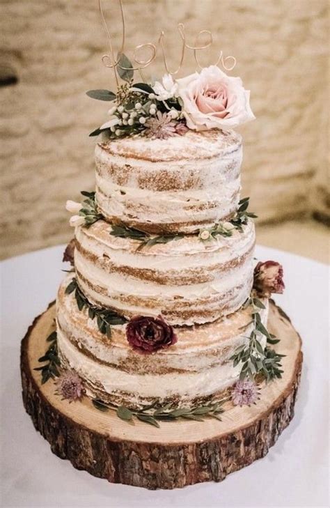 rustic fall wedding cake ideas
