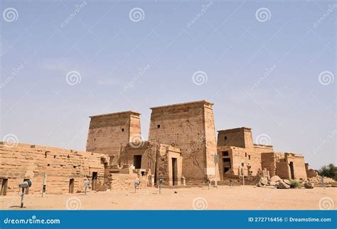Temple of God Horus (Edfu, Egypt) Stock Photo - Image of wall, temple ...
