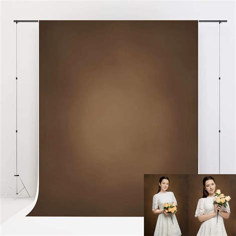 Buy Kate Backdrops Brown Backdrop 10x10ft Tan Headshot Backdrop ...