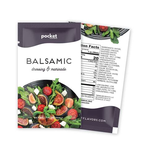 Low-Calorie Balsamic Dressing Packets | Pocket Flavors