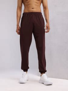 HRX by Hrithik Roshan Solid Men Maroon Track Pants - Buy HRX by Hrithik ...