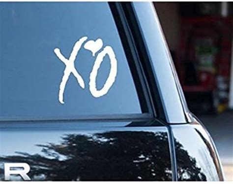 Fusion Graphix The Weeknd XO Car Truck Window Vinyl Sticker - White ...
