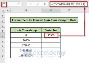 Image result for Convert Unix Timestamp to Date Excel-Formula