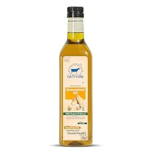 Go Fresho Wood Pressed Groundnut Oil | 100% Pure & Organic | Cold ...