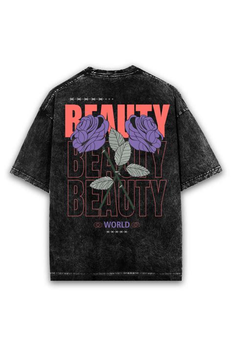 Acid wash oversized t-shirt – Closure pro