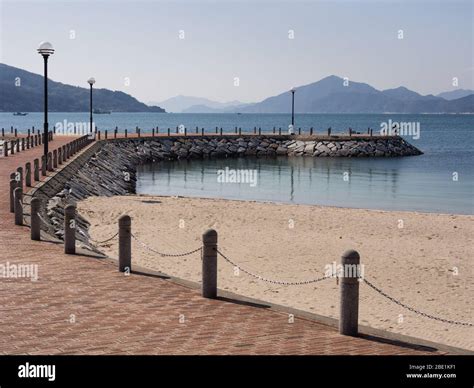 A stone pier at Hakata beach on Hakata Island - Shimanami Kaido, Seto ...