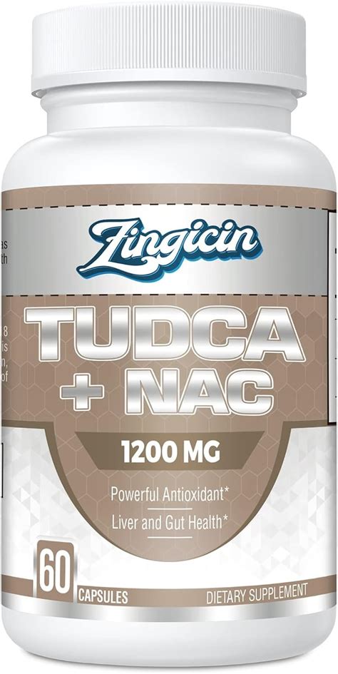 Zingicin TUDCA with NAC Supplement 1200mg - 60 India | Ubuy