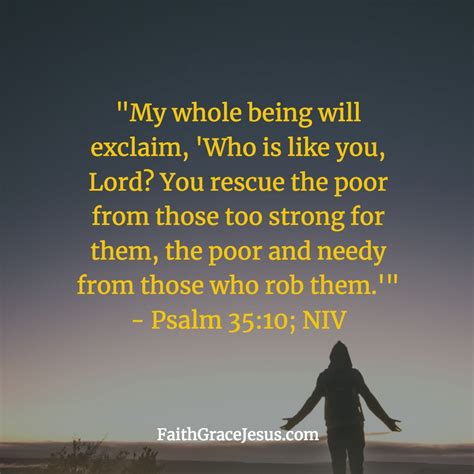 What is God like? – Psalm 35:10 | Faith - Grace - Jesus