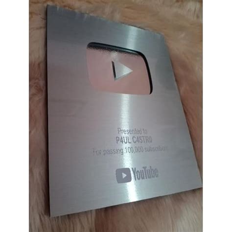 Silver YouTube Creator Awards Replica Trophy for India | Ubuy
