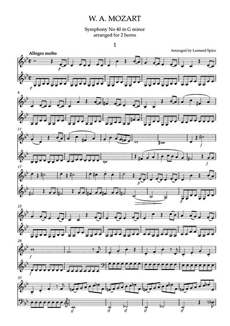 Symphony No.40 in G minor, K.550 (Mozart, Wolfgang Amadeus) - IMSLP ...