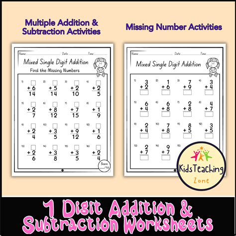 1st Grade Addition Worksheets 的图像结果