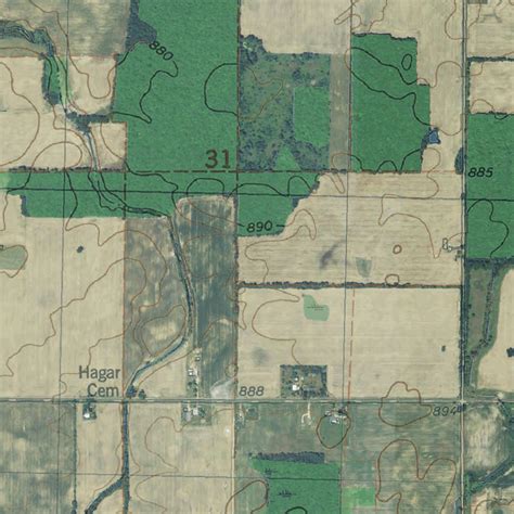 MI-Saubee Lake: GeoChange 1976-2012 map by Western Michigan University ...