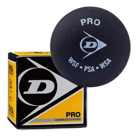 Buy Dunlop PRO Double dot WSF, PSA and WISPA Squash Ball - 1 Ball ...
