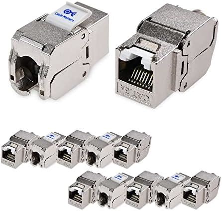 Cable Matters UL Listed 12-Pack RJ45 Shielded Keystone Jack with ...