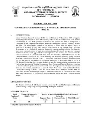 Fillable Online icar-indian veterinary research institute Fax Email ...
