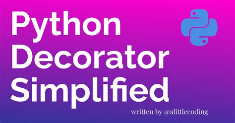 Simple Python Decorators 的图像结果