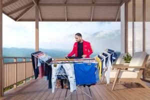 Unizone Steel, Plastic, Aluminium Floor Cloth Dryer Stand Palang ...