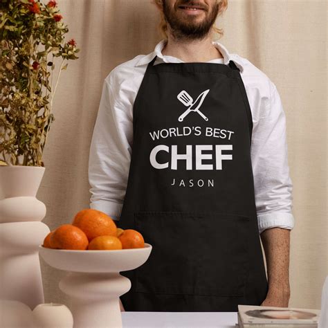 Personalized Cooking Apron - World's Best Chef Design - Printed Gift House