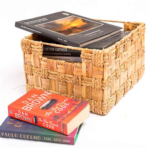 Buy Natural Water Hyacinth Utility Basket Online On Zwende