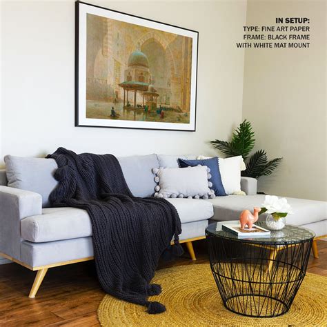 The Interior Of Sultan Hassan Mosque Cairo: Buy Egyptian Paintings ...