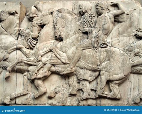 Parthenon Frieze, Elgin Marbles Editorial Photo - Image of frieze ...