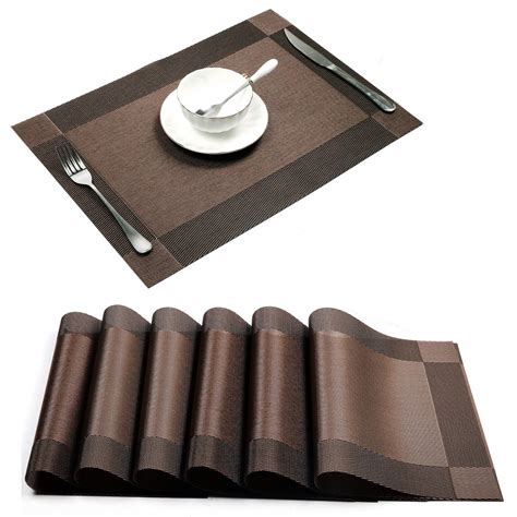 Buy Baskety (Set of 4 PCS) Eco-Friendly Colorful Mats Place Mats ...