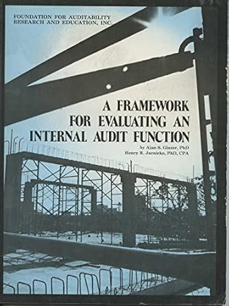Buy A Framework for Evaluating an Internal Audit Function Book Online ...