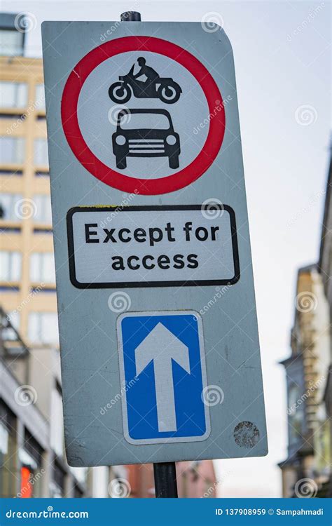 Image result for Highway Code except for Access Sign