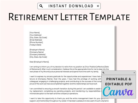 Letter Of Retirement Template - prntbl.concejomunicipaldechinu.gov.co
