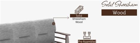 DaneWood - 3 Seater Sofa Set for Living Room, Drawing Room & Office ...