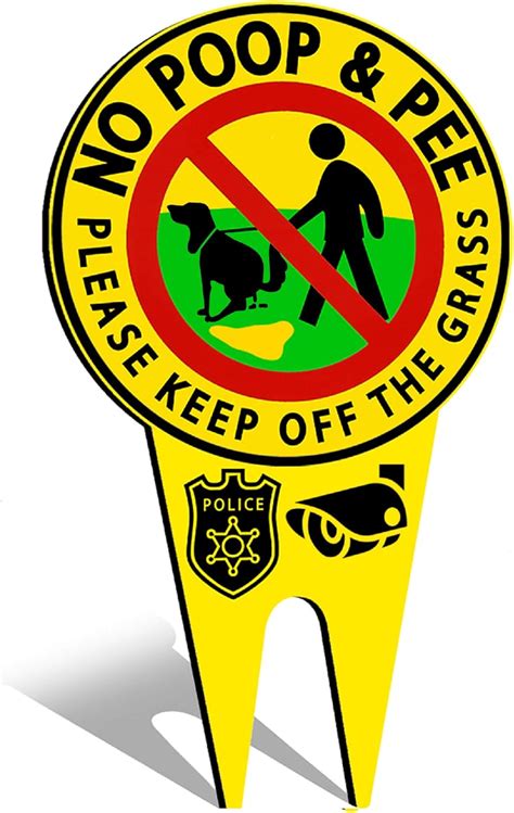 BesLife - Double Sided Sign - No Pooping Dog Signs India | Ubuy