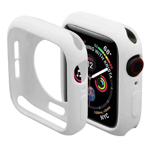Matte Silicone Soft Slim 360 Degree Body Bumper for Apple Watch 40mm ...