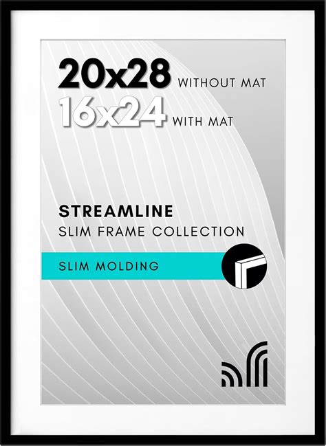 Amazon.com - Americanflat 20x28 Picture Frame with Polished Plexiglass ...
