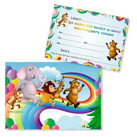 Kindergeburtstag Lustige Einladung
