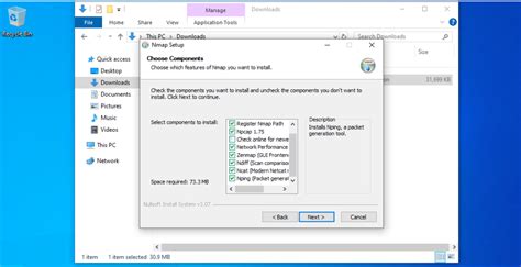 Install Nmap 的图像结果