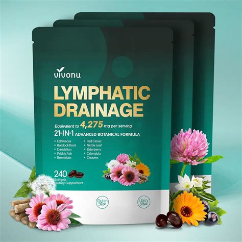 Amazon.com: Lymphatic Drainage Supplement, 240 Softgels, 4275mg Lymph ...