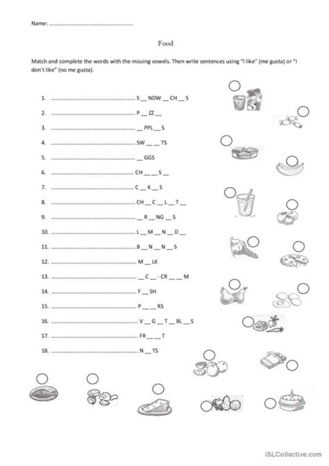 Like Dislike Worksheet 的图像结果