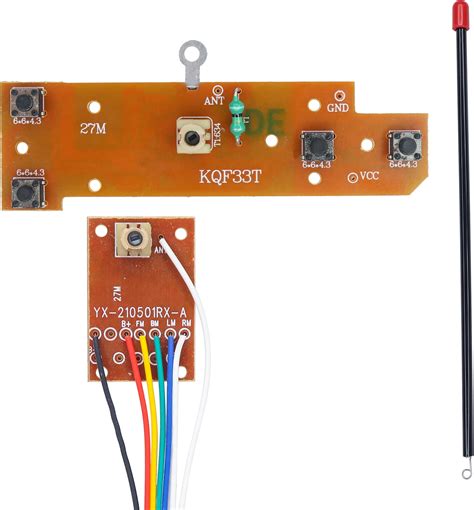 Electronic Spices 4CH RC remote control 27MHz circuit PCB transmitter ...