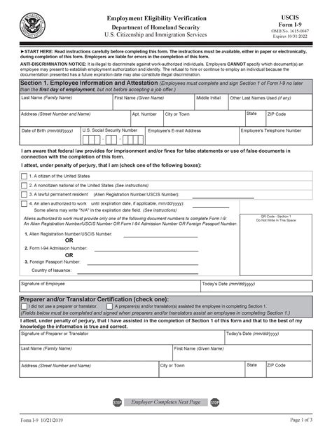 Image result for Form I-9 Instructions