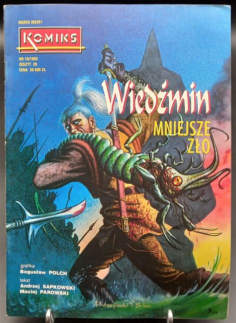 Komiks Nr 10/1993 Zeszyt 28 Wiedźmin Mniejsze zło A. Sapkowski M ...