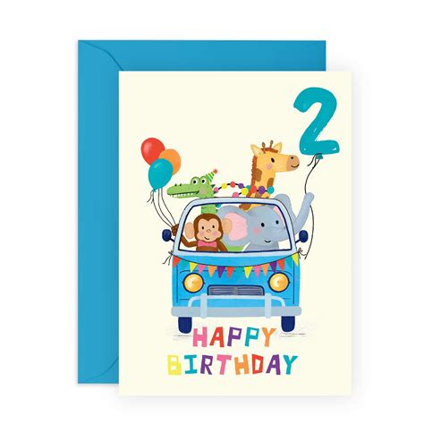 2 Year Old Birthday Card