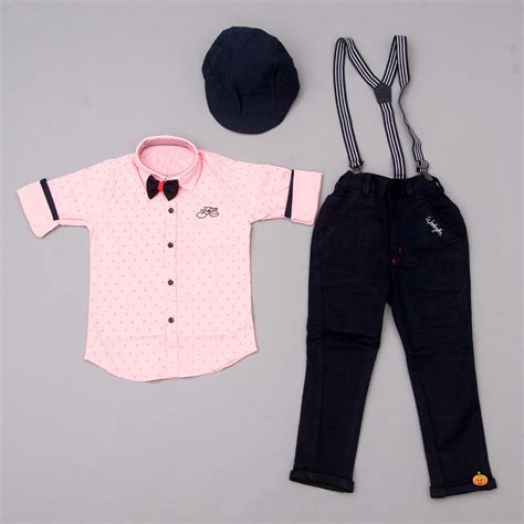 Buy Party Wear Dress for Boys with Suspender & Cap – Mumkins