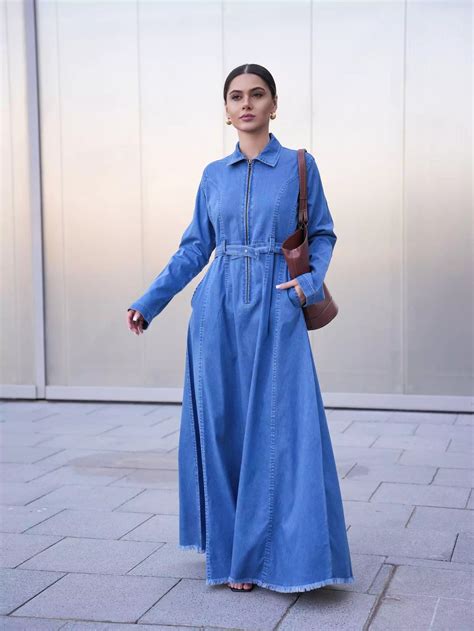 Swifty Denium Long Dress