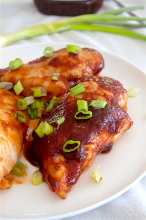 Easy Baked BBQ Chicken Breasts - GigglingFork.com