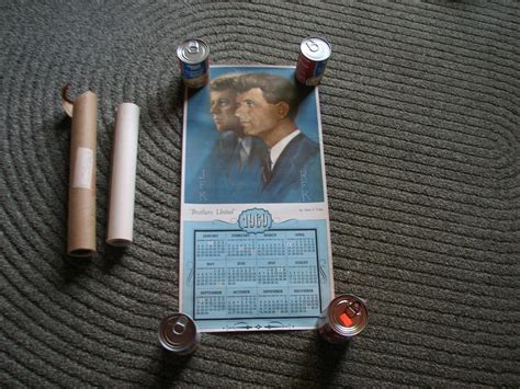 2) 1969 Calendars "JFK & RFK" KENNEDY BROTHERS UNITED BY ALTON TOBEY ...