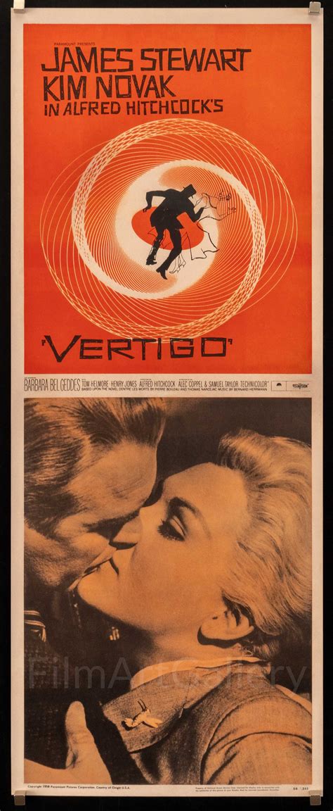 Vertigo Movie Poster 1958 Insert (14x36)